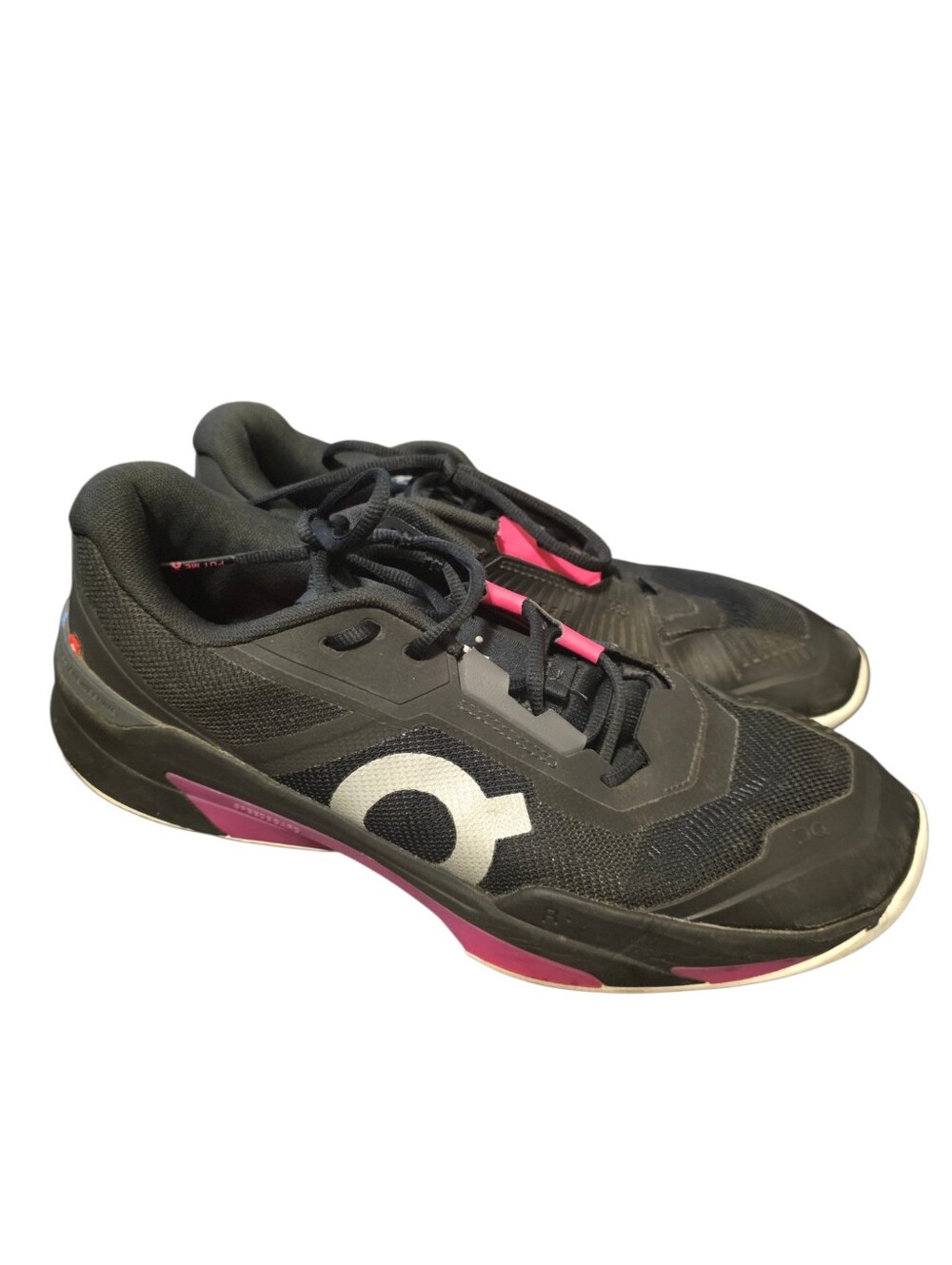 ON CLOUDS - The Roger Pro Fire Men's Black‎ and Pink Tennis Shoes - Size 12